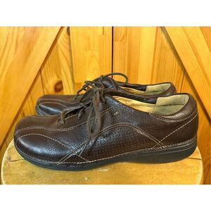 CLARKS UNSTRUCTURED Brown Leather Upper Lace Up Casual Shoe Sz 9.5